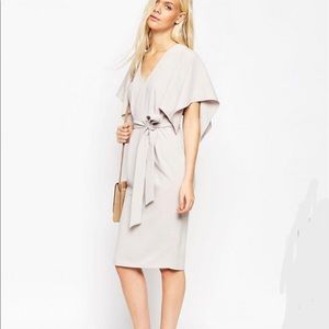 ASOS Midi belted flare sleeve Dress